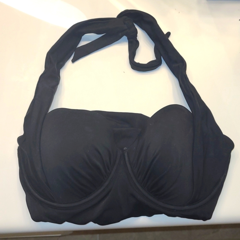 One piece size 6d victorias secret black underwire swimsuit